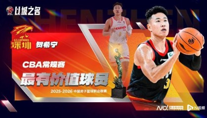 开云-深圳队贺希宁加冕CBA常规赛MVP，外援史密斯获国际最佳
